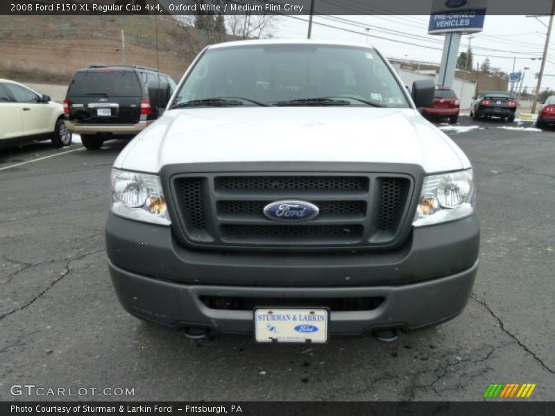 Oxford White / Medium Flint Grey 2008 Ford F150 XL Regular Cab 4x4