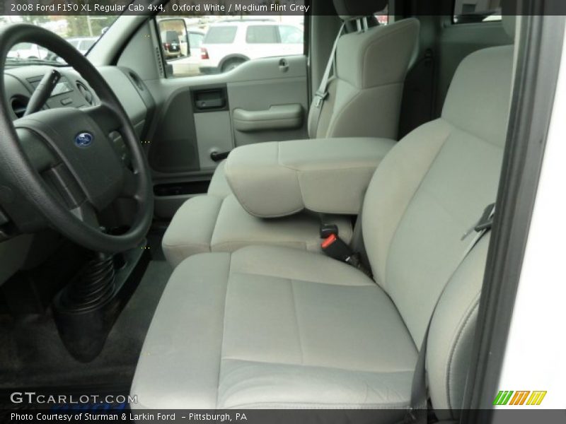 Oxford White / Medium Flint Grey 2008 Ford F150 XL Regular Cab 4x4