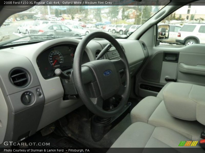 Oxford White / Medium Flint Grey 2008 Ford F150 XL Regular Cab 4x4