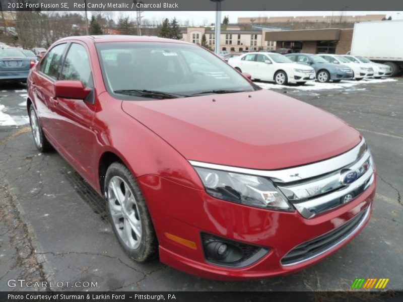 Red Candy Metallic / Charcoal Black 2012 Ford Fusion SE