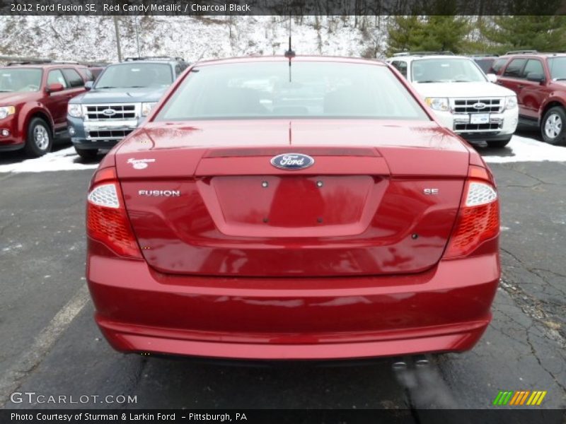 Red Candy Metallic / Charcoal Black 2012 Ford Fusion SE