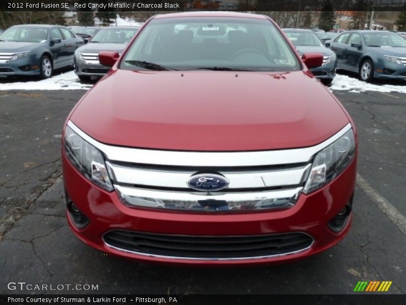 Red Candy Metallic / Charcoal Black 2012 Ford Fusion SE