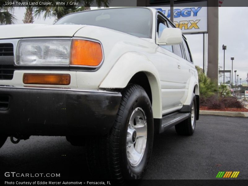 White / Gray 1994 Toyota Land Cruiser