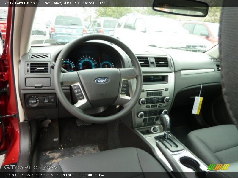 Red Candy Metallic / Charcoal Black 2012 Ford Fusion SE