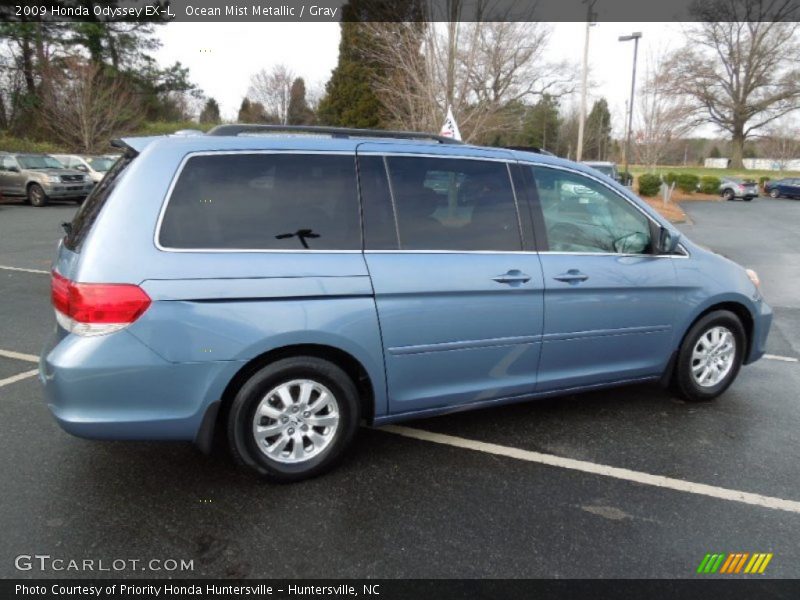 Ocean Mist Metallic / Gray 2009 Honda Odyssey EX-L