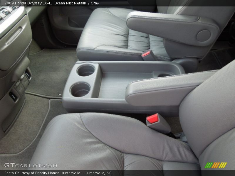 Ocean Mist Metallic / Gray 2009 Honda Odyssey EX-L