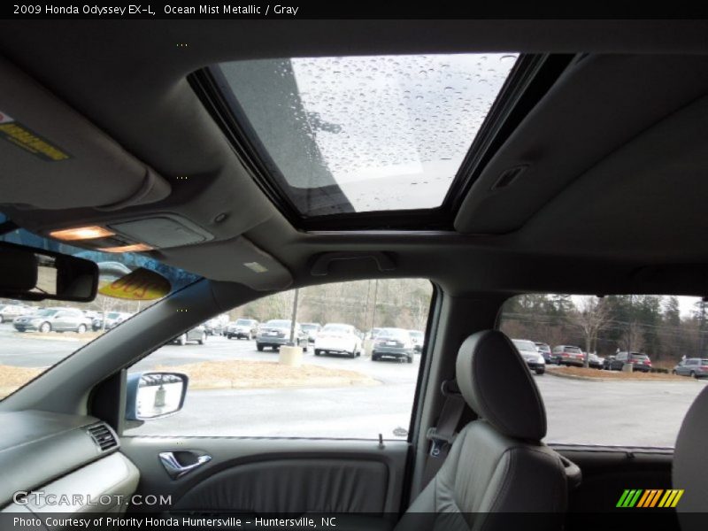 Ocean Mist Metallic / Gray 2009 Honda Odyssey EX-L