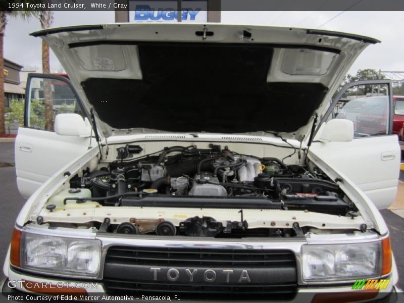 White / Gray 1994 Toyota Land Cruiser