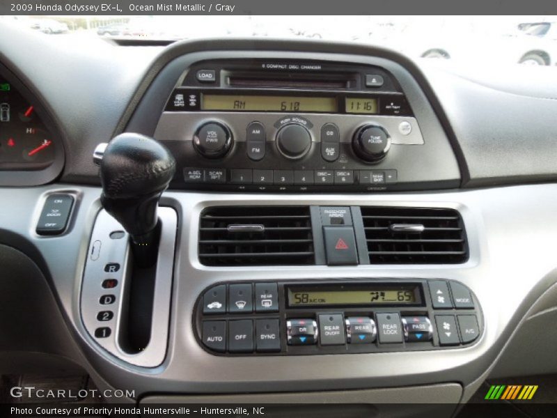 Ocean Mist Metallic / Gray 2009 Honda Odyssey EX-L