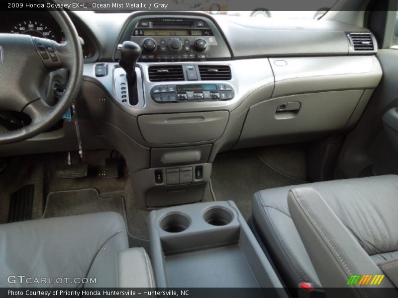 Ocean Mist Metallic / Gray 2009 Honda Odyssey EX-L
