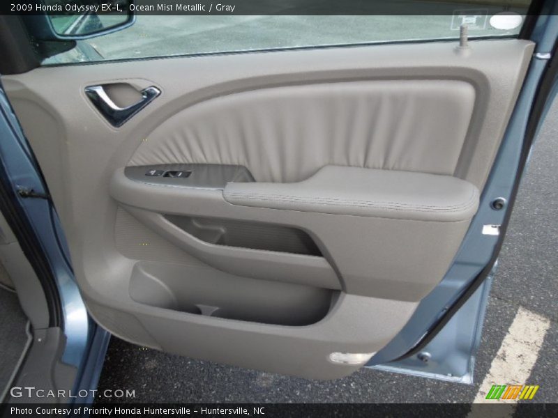 Ocean Mist Metallic / Gray 2009 Honda Odyssey EX-L