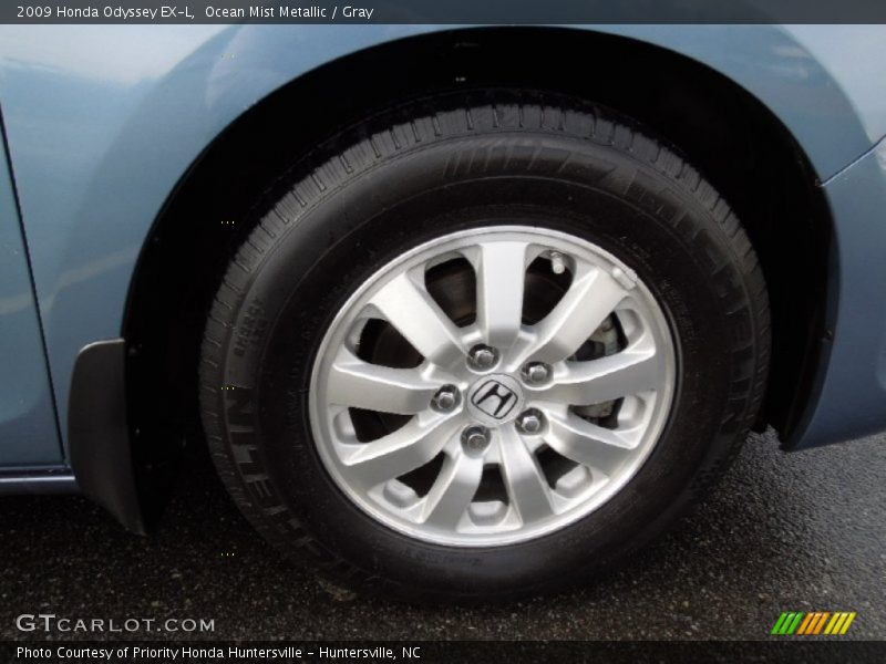 Ocean Mist Metallic / Gray 2009 Honda Odyssey EX-L