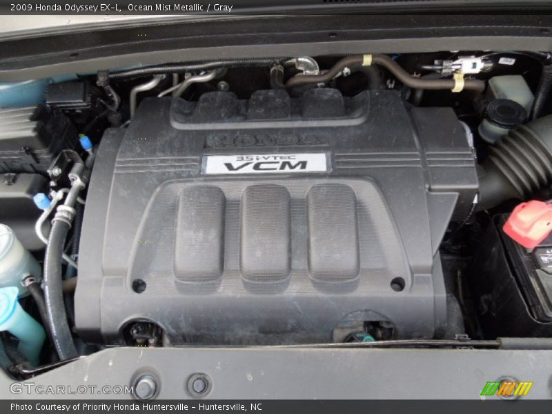 Ocean Mist Metallic / Gray 2009 Honda Odyssey EX-L