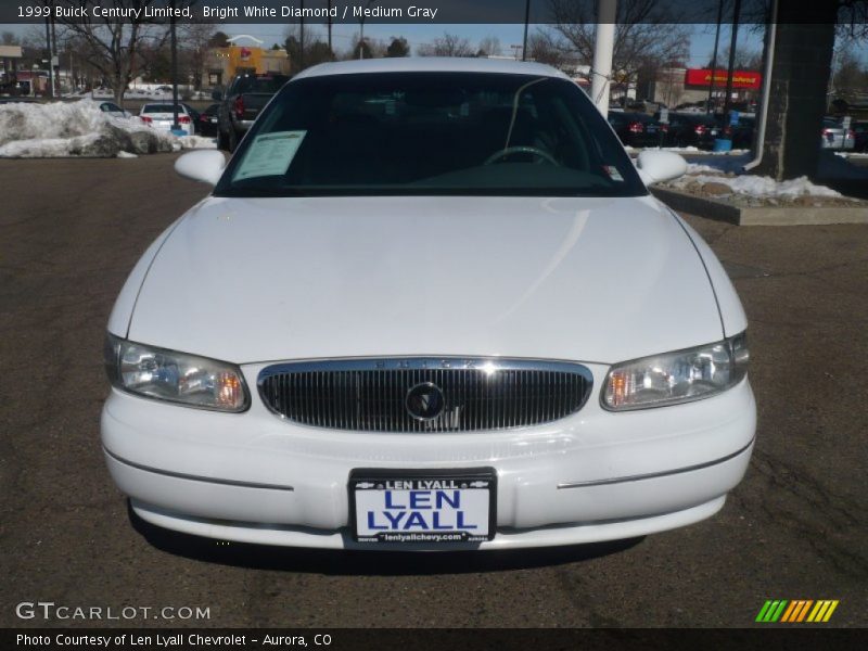 Bright White Diamond / Medium Gray 1999 Buick Century Limited
