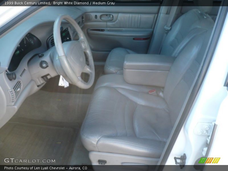 Bright White Diamond / Medium Gray 1999 Buick Century Limited