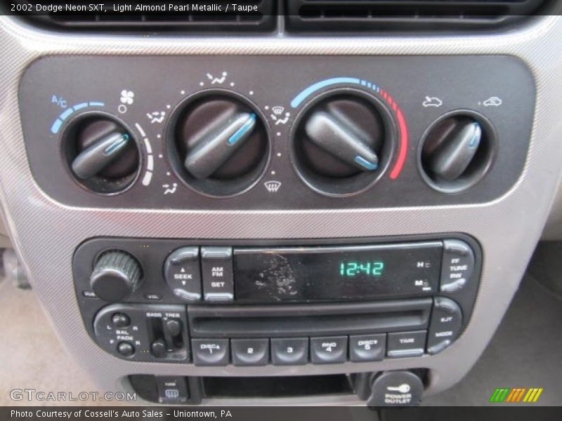 Controls of 2002 Neon SXT