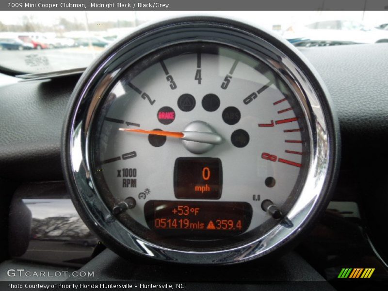 Midnight Black / Black/Grey 2009 Mini Cooper Clubman