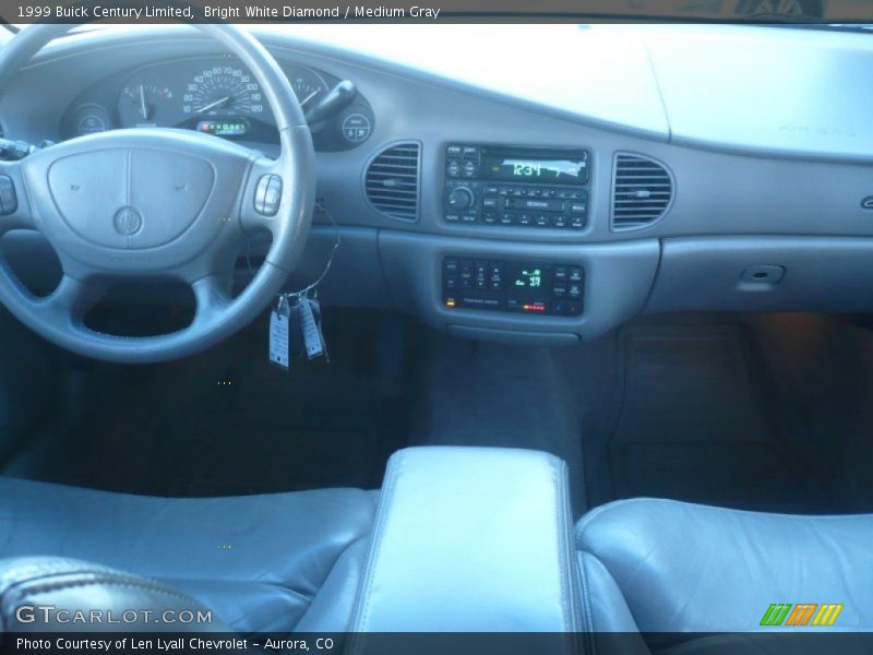 Bright White Diamond / Medium Gray 1999 Buick Century Limited