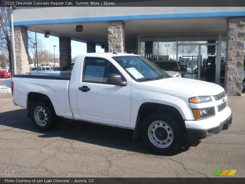 Summit White / Ebony 2010 Chevrolet Colorado Regular Cab