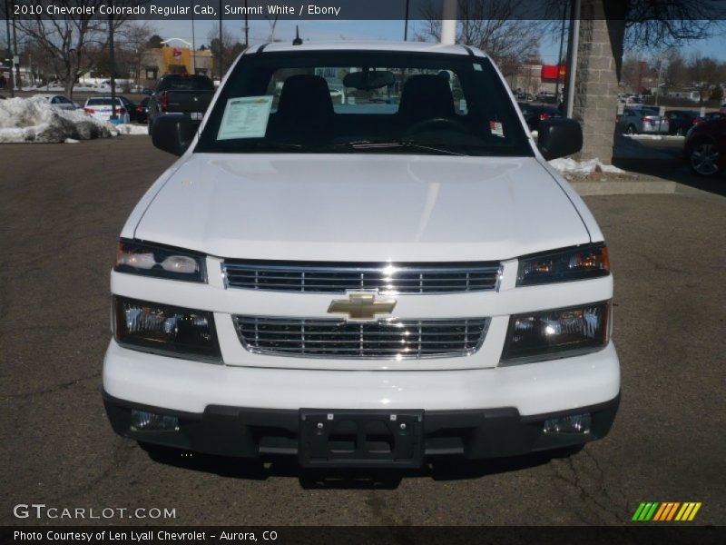 Summit White / Ebony 2010 Chevrolet Colorado Regular Cab