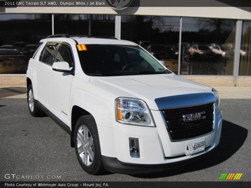 Olympic White / Jet Black 2011 GMC Terrain SLT AWD