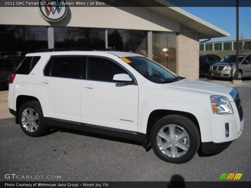 Olympic White / Jet Black 2011 GMC Terrain SLT AWD