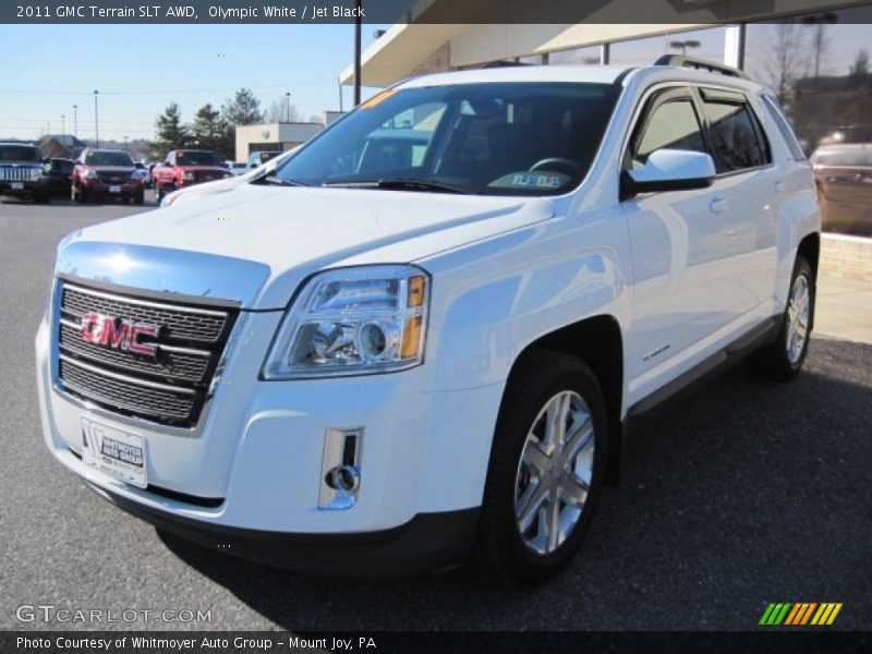 Olympic White / Jet Black 2011 GMC Terrain SLT AWD