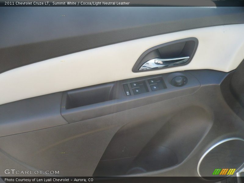 Summit White / Cocoa/Light Neutral Leather 2011 Chevrolet Cruze LT