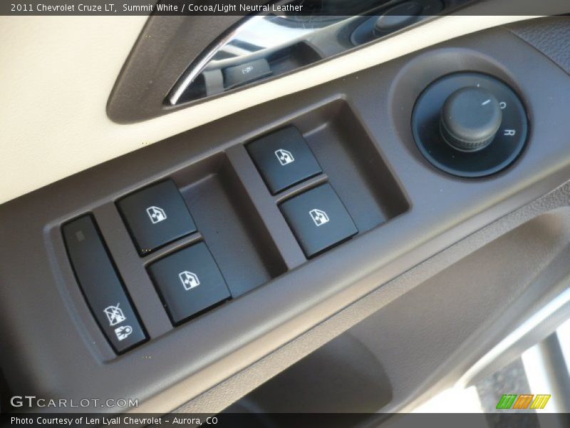 Summit White / Cocoa/Light Neutral Leather 2011 Chevrolet Cruze LT