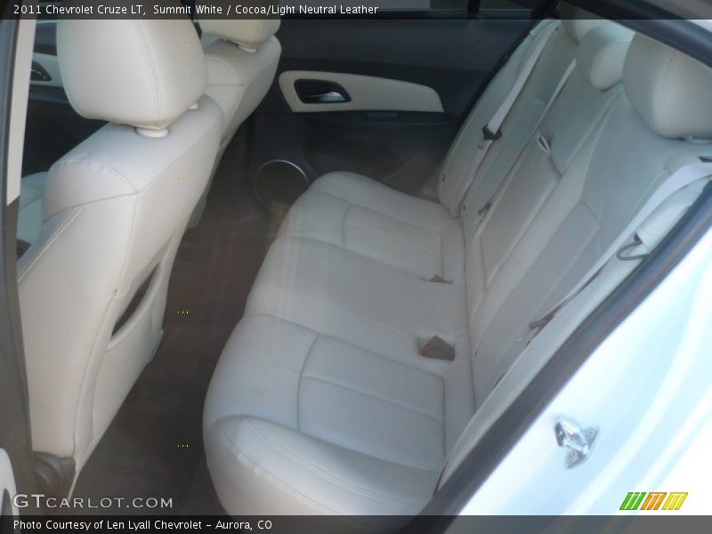 Summit White / Cocoa/Light Neutral Leather 2011 Chevrolet Cruze LT