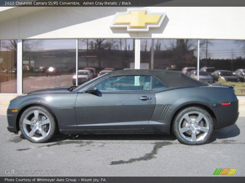 Ashen Gray Metallic / Black 2012 Chevrolet Camaro SS/RS Convertible