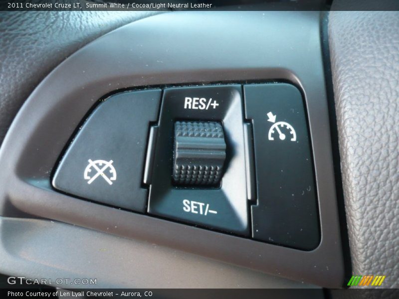 Summit White / Cocoa/Light Neutral Leather 2011 Chevrolet Cruze LT