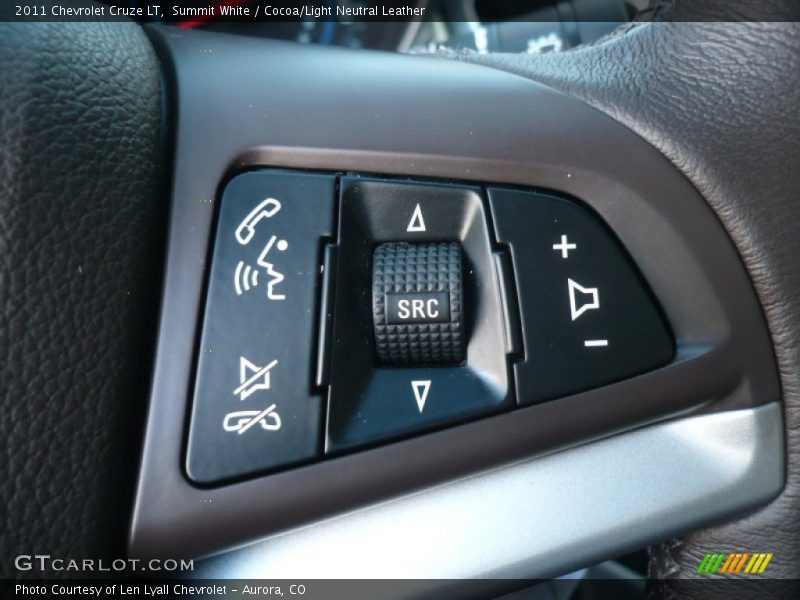 Summit White / Cocoa/Light Neutral Leather 2011 Chevrolet Cruze LT