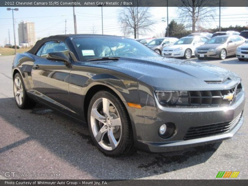 Ashen Gray Metallic / Black 2012 Chevrolet Camaro SS/RS Convertible