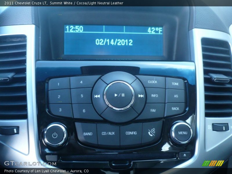 Summit White / Cocoa/Light Neutral Leather 2011 Chevrolet Cruze LT