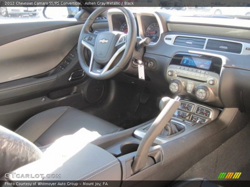 Ashen Gray Metallic / Black 2012 Chevrolet Camaro SS/RS Convertible