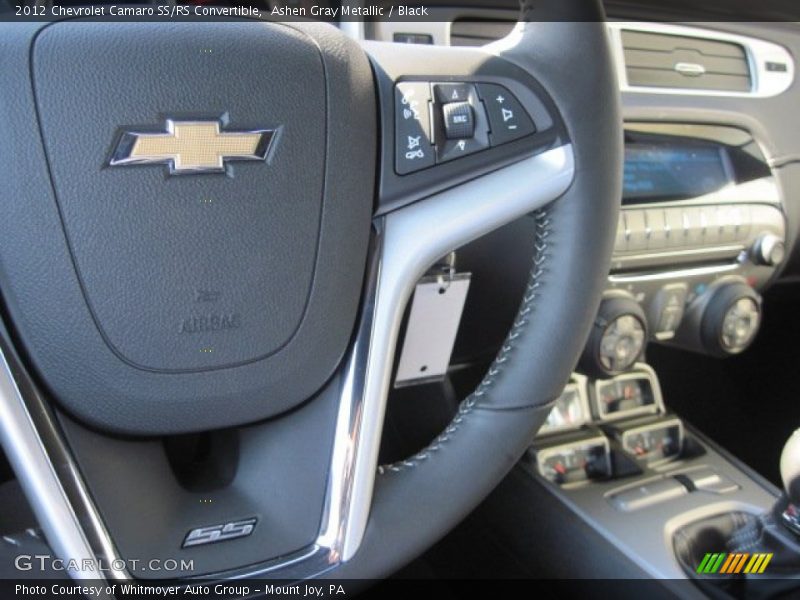 Ashen Gray Metallic / Black 2012 Chevrolet Camaro SS/RS Convertible