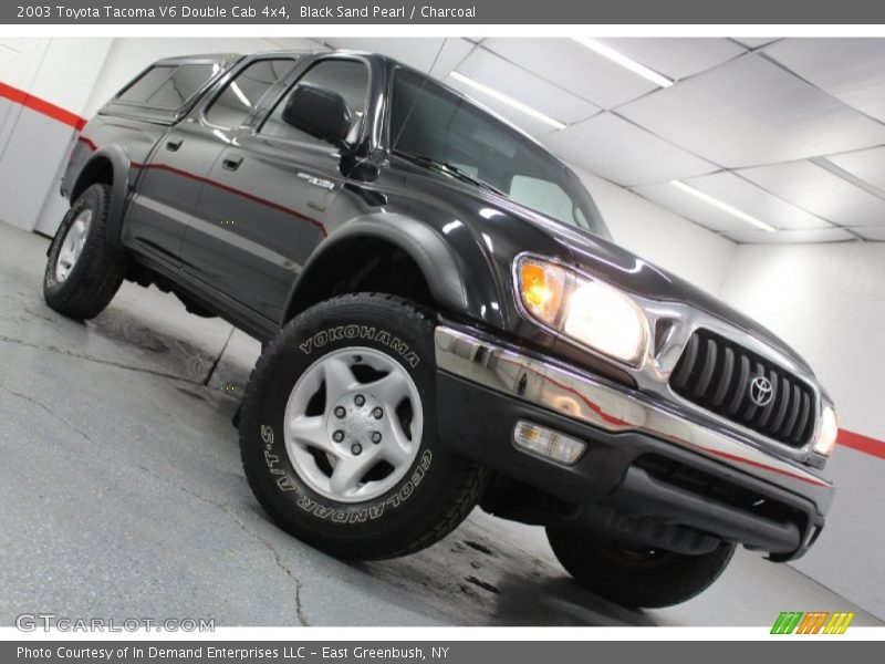 Black Sand Pearl / Charcoal 2003 Toyota Tacoma V6 Double Cab 4x4