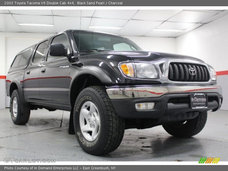 Black Sand Pearl / Charcoal 2003 Toyota Tacoma V6 Double Cab 4x4