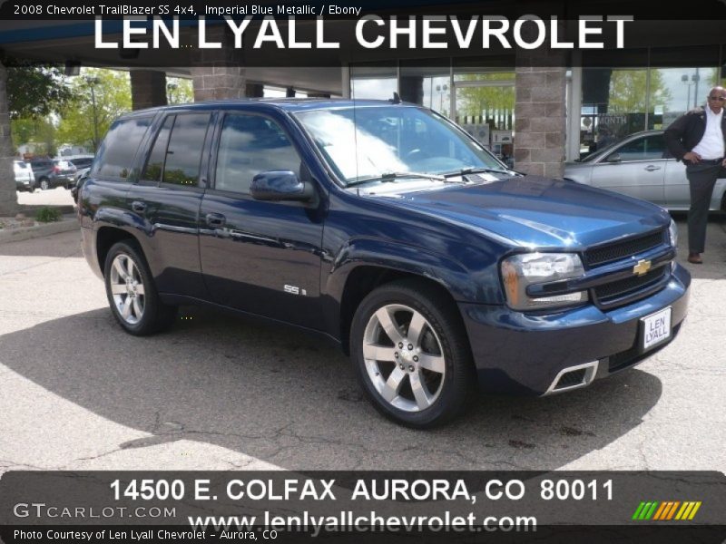 Imperial Blue Metallic / Ebony 2008 Chevrolet TrailBlazer SS 4x4