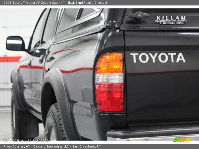 Black Sand Pearl / Charcoal 2003 Toyota Tacoma V6 Double Cab 4x4