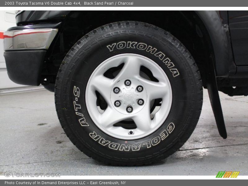 Black Sand Pearl / Charcoal 2003 Toyota Tacoma V6 Double Cab 4x4