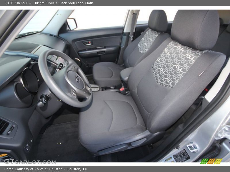 Bright Silver / Black Soul Logo Cloth 2010 Kia Soul +