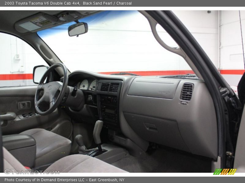 Black Sand Pearl / Charcoal 2003 Toyota Tacoma V6 Double Cab 4x4