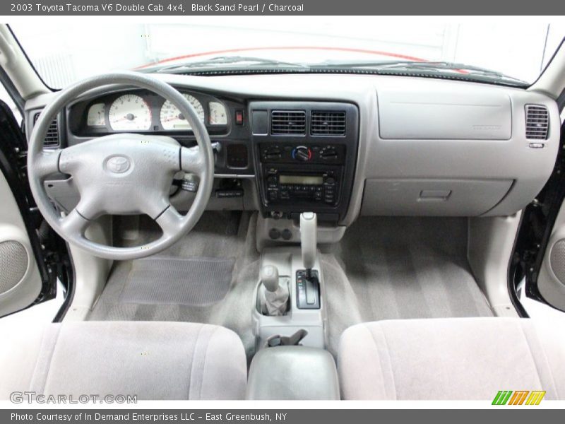 Black Sand Pearl / Charcoal 2003 Toyota Tacoma V6 Double Cab 4x4