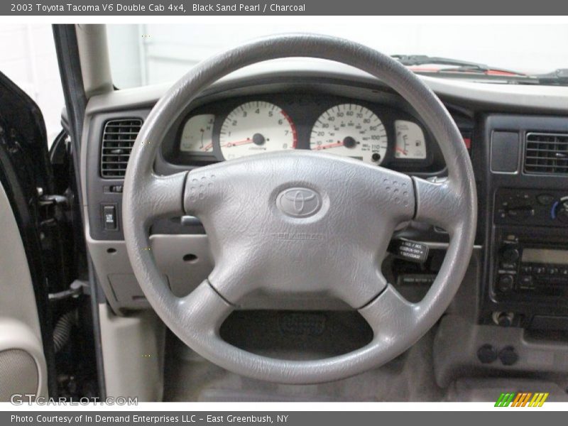 Black Sand Pearl / Charcoal 2003 Toyota Tacoma V6 Double Cab 4x4