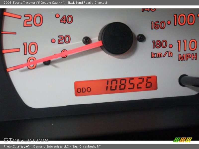 Black Sand Pearl / Charcoal 2003 Toyota Tacoma V6 Double Cab 4x4