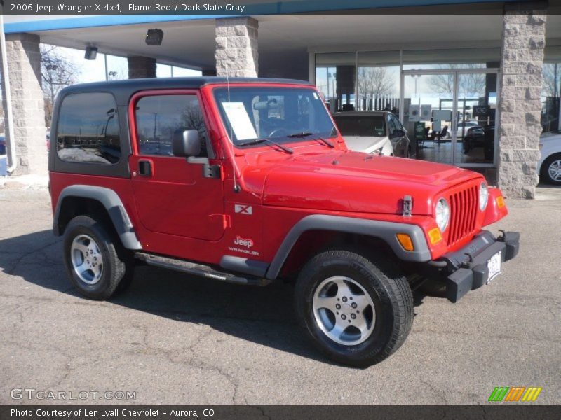 Flame Red / Dark Slate Gray 2006 Jeep Wrangler X 4x4