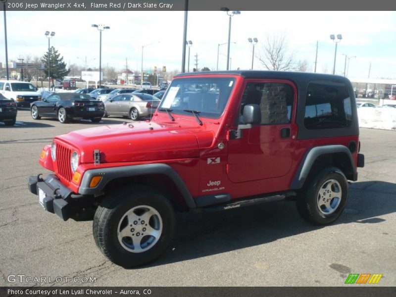 Flame Red / Dark Slate Gray 2006 Jeep Wrangler X 4x4