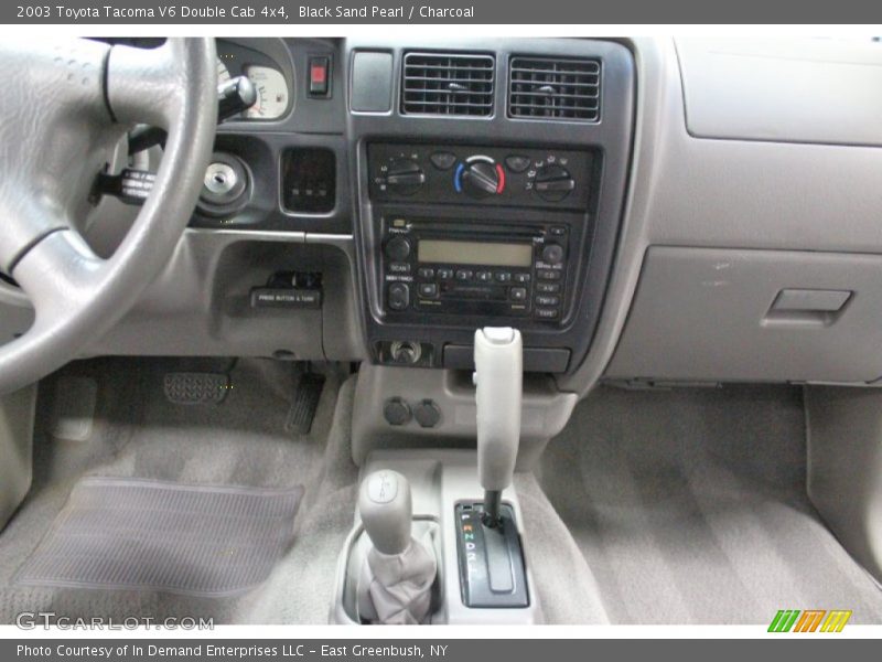 Black Sand Pearl / Charcoal 2003 Toyota Tacoma V6 Double Cab 4x4